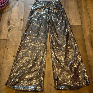 Sequin high waist pants xs